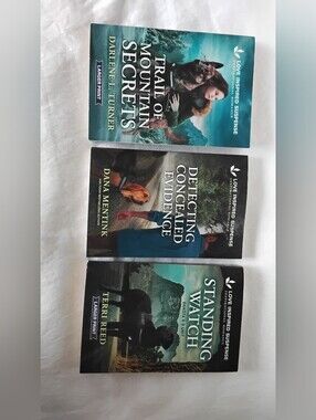 Avon Love Inspired Suspense Book Set - Teal, Black, Blue Covers
